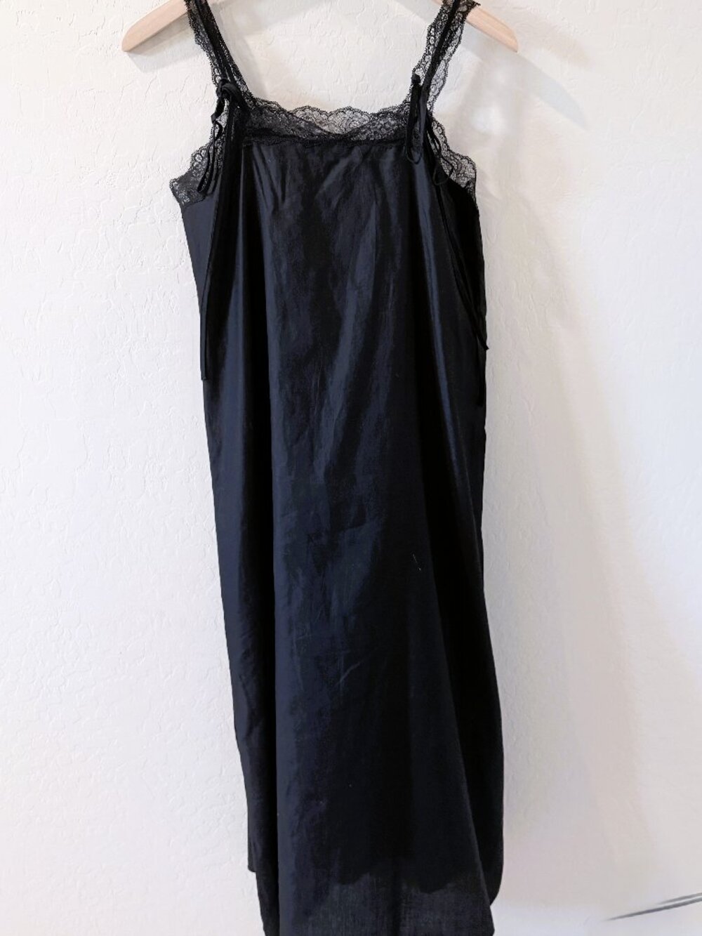 ZARA MAXI SUMMER DRESS BLACK LIGHWEIGHT COTTON LACE SIZE XS